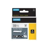 Nastro Originale Dymo S0718100 - 18488 - 12 mm x 3,5 m - Laminato - Nero su Bianco
