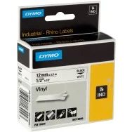 Nastro Originale Dymo S0718600 - 18444 - 12 mm x 5,5 m - Vinile - Nero su Bianco