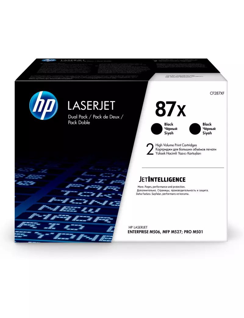 Multipack Toner Originale HP CF287XD 87X (Nero 18000 pagine Conf. 2)