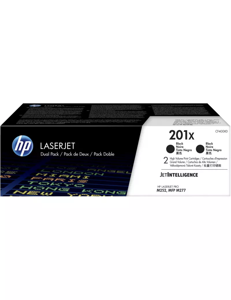 Multipack Toner Originali HP CF400XD 201X (Nero 2800 pagine Conf. 2) Multipack Toner Originali HP CF400XD 201X (Nero 2800 pagine Conf. 2)
