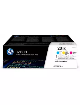 Multipack Toner Originali HP CF253XM 201X (Ciano Magenta Giallo 2300 pagine)