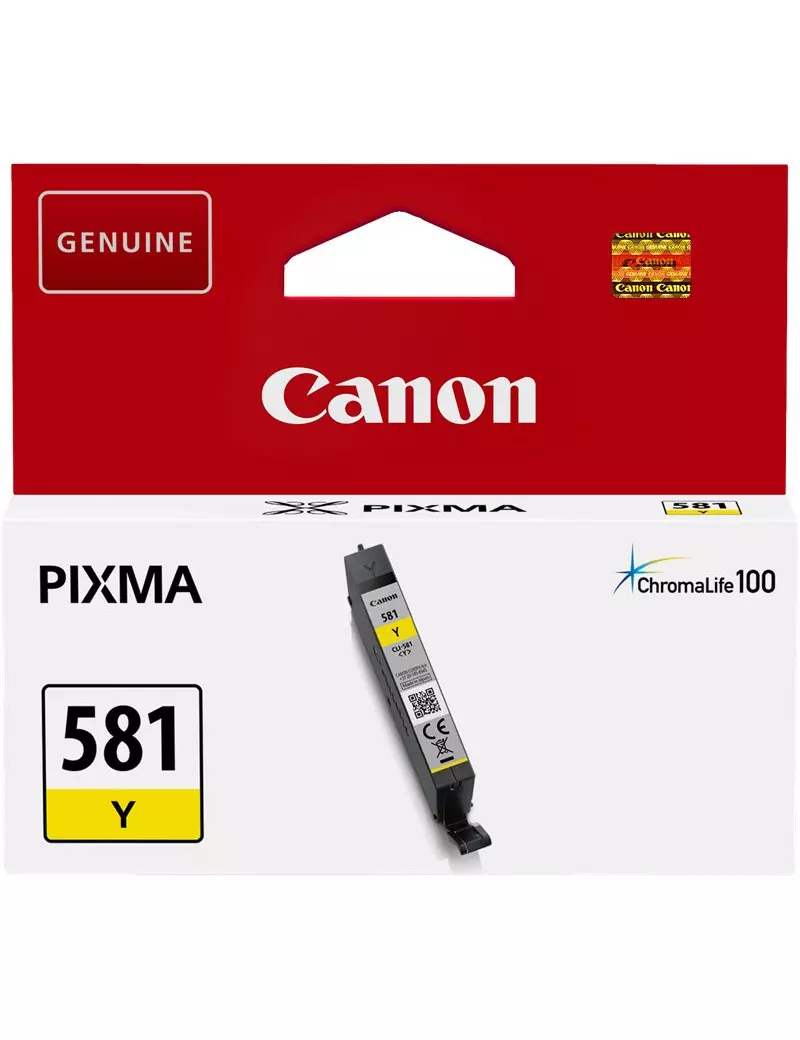 Cartuccia Originale Canon CLI-581y 2105C001 (Giallo 260 pagine) Cartuccia Originale Canon CLI-581y 2105C001 (Giallo 260 pagine)