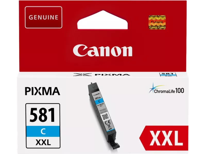 Cartuccia Originale Canon CLI-581c XL 2049C001 (Ciano 520 pagine) Cartuccia Originale Canon CLI-581c XL 2049C001 (Ciano 520 pagine)