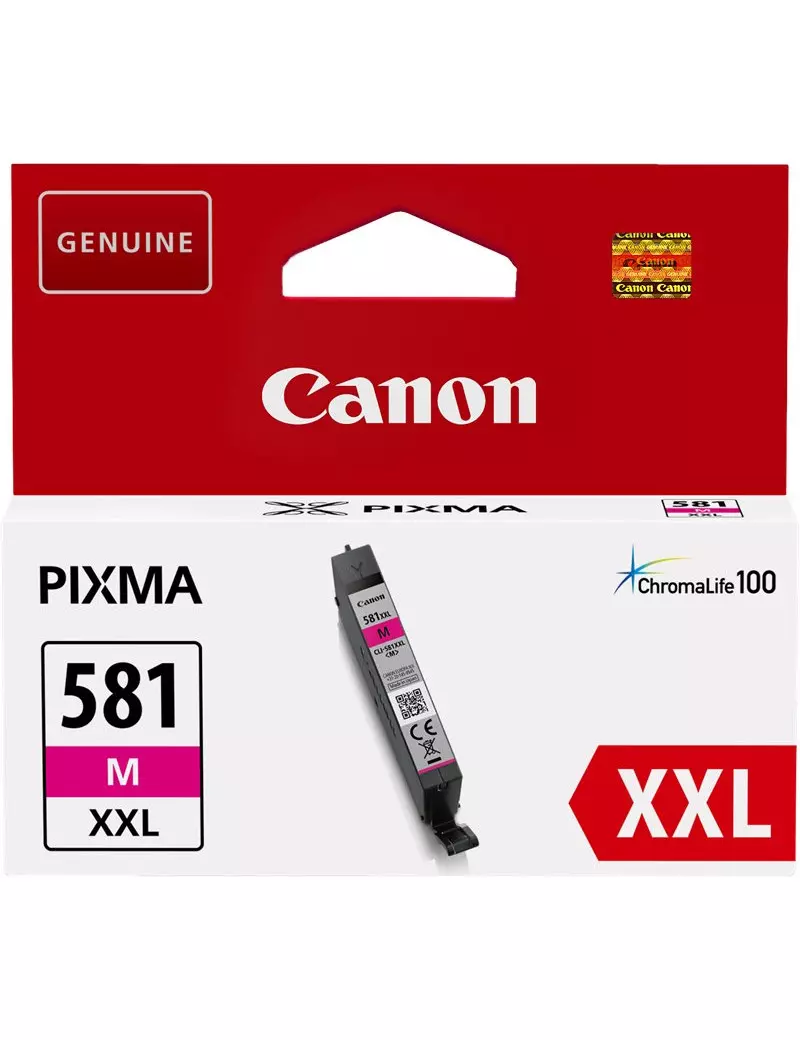 Cartuccia Originale Canon CLI-581m XXL 1996C001 (Magenta 750 pagine)