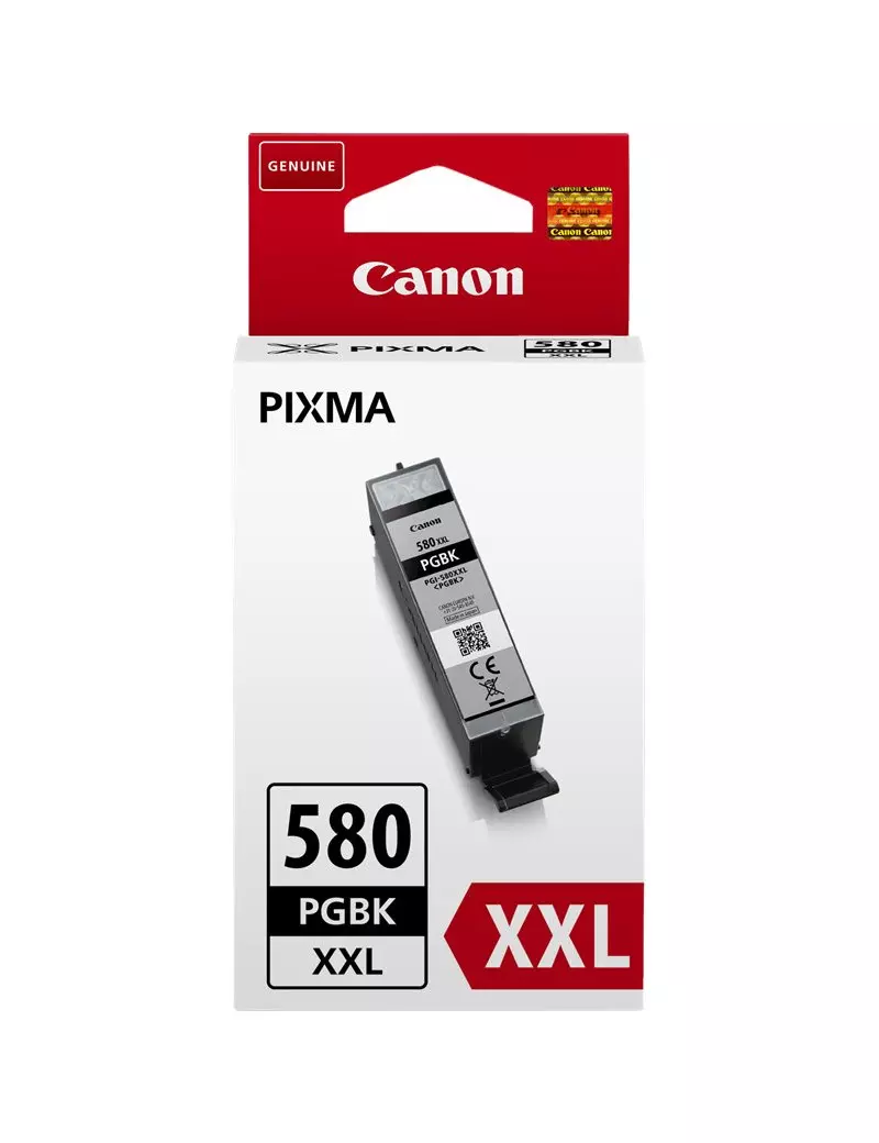 Cartuccia Originale Canon PGI-580pgbk XXL 1970C001 (Nero Foto 600 pagine)