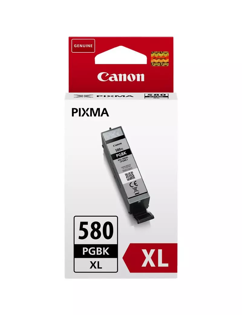 Cartuccia Originale Canon PGI-580pgbk XXL 1970C001 (Nero Foto 600 pagine) Cartuccia Originale Canon PGI-580pgbk XXL 1970C001 (Nero Foto 600 pagine)