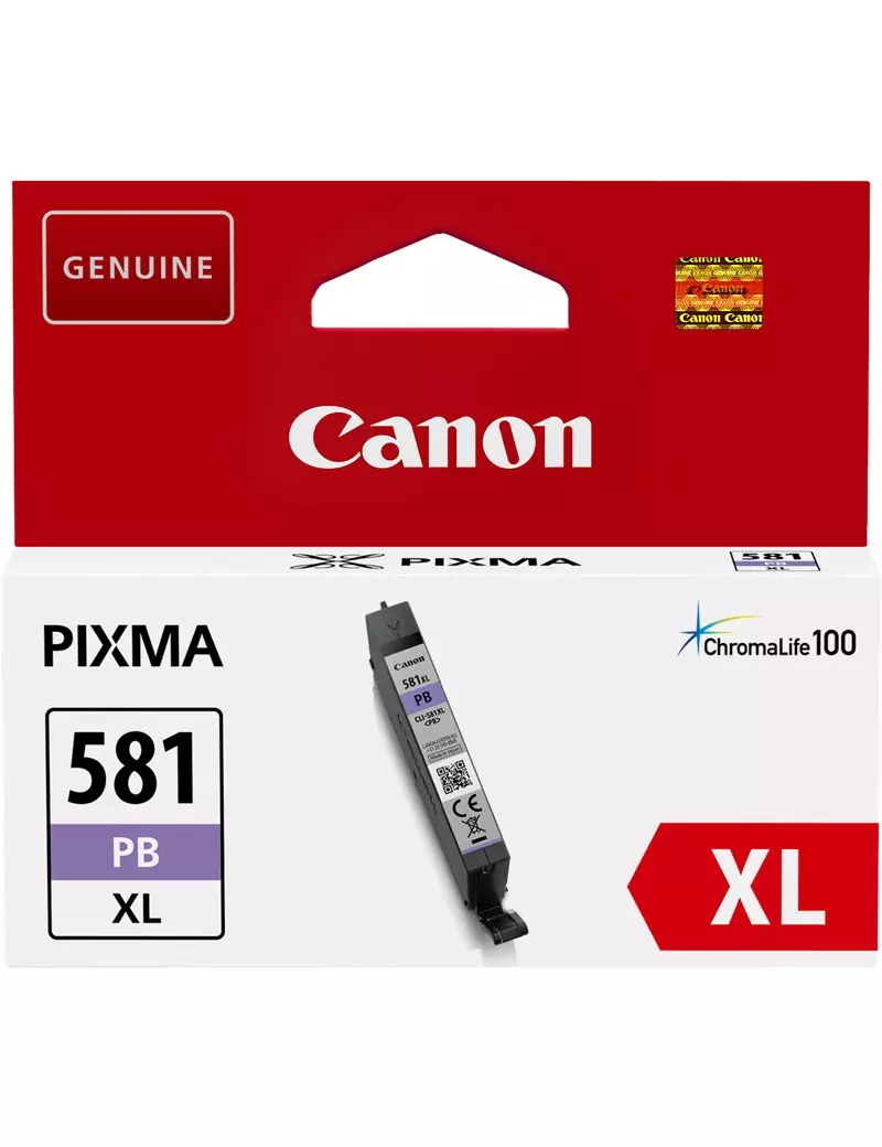 Cartuccia Originale Canon CLI-581pb XL 2053C001 (Blu Foto 4710 pagine)