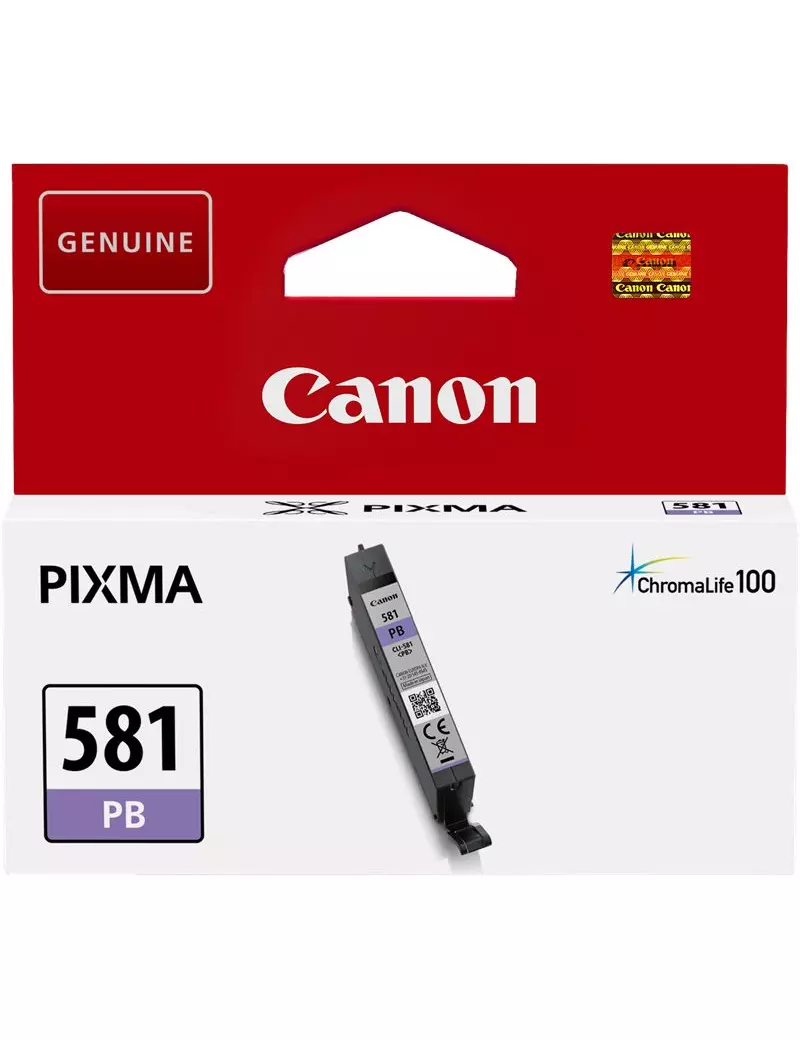 Cartuccia Originale Canon CLI-581pb 2107C001 (Blu Foto 1660 pagine) Cartuccia Originale Canon CLI-581pb 2107C001 (Blu Foto 1660 pagine)