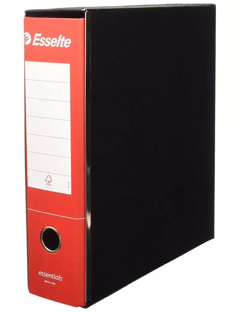 Registratore Essentials G73 Esselte - Commerciale - Dorso 8 - 23x30 cm - 390773160 (Rosso Conf. 6)
