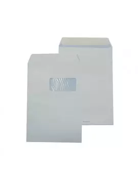 Buste Commerciali  Pigna - 11x23 cm - Taglio Dirtto con Strip - Con Finestra (Bianco Conf. 500)