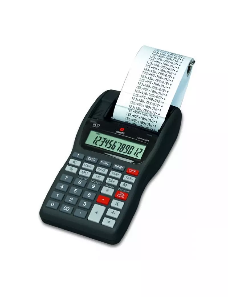 Calcolatrice Scrivente Summa 301 Olivetti - B4621 (Nero) Calcolatrice Scrivente Summa 301 Olivetti - B4621 (Nero)