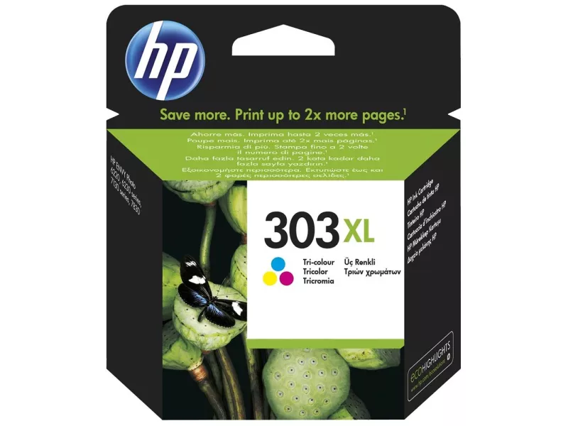 Cartuccia Originale HP 303XL T6N03AE (Colore 415 pagine)