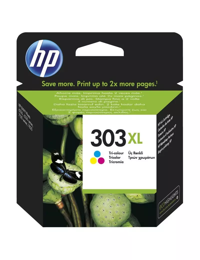 Cartuccia Originale HP 303XL T6N03AE (Colore 415 pagine) Cartuccia Originale HP 303XL T6N03AE (Colore 415 pagine)