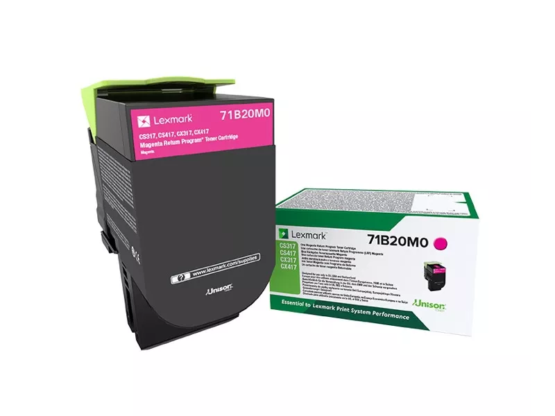 Toner Originale Lexmark 71B20M0 (Magenta 2300 pagine) Toner Originale Lexmark 71B20M0 (Magenta 2300 pagine)