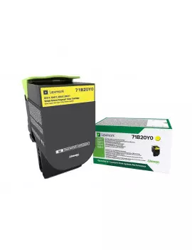 Toner Originale Lexmark 71B20Y0 (Giallo 2300 pagine)