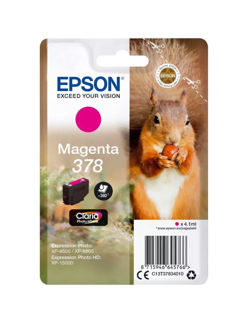 Cartuccia Originale Epson T378340 378 (Magenta 360 pagine)