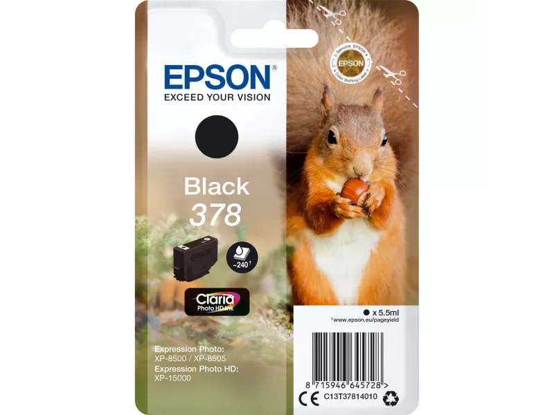 Cartuccia Originale Epson T378140 378 (Nero 240 pagine) Cartuccia Originale Epson T378140 378 (Nero 240 pagine)