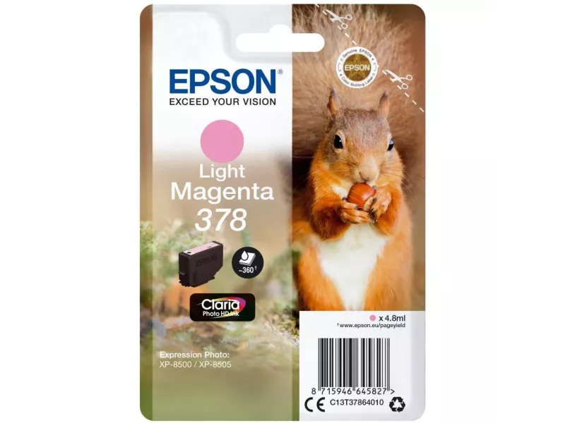 Cartuccia Originale Epson T378640 378 (Magenta Chiaro 360 pagine) Cartuccia Originale Epson T378640 378 (Magenta Chiaro 360 pagine)
