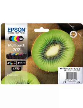 Multipack Cartucce Originali Epson T02E740 202 (Nero Ciano Magenta Giallo 300 pagine)