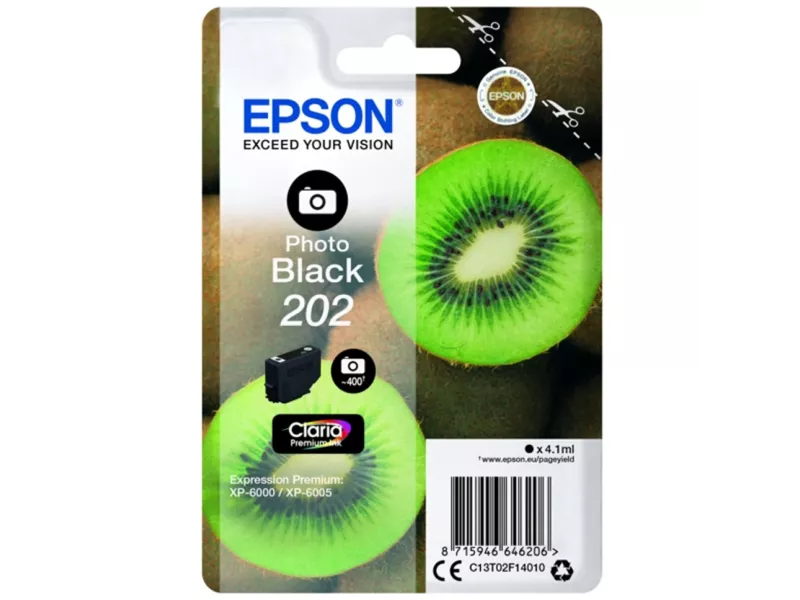 Cartuccia Originale Epson T02F140 202 (Nero Foto 400 pagine) Cartuccia Originale Epson T02F140 202 (Nero Foto 400 pagine)