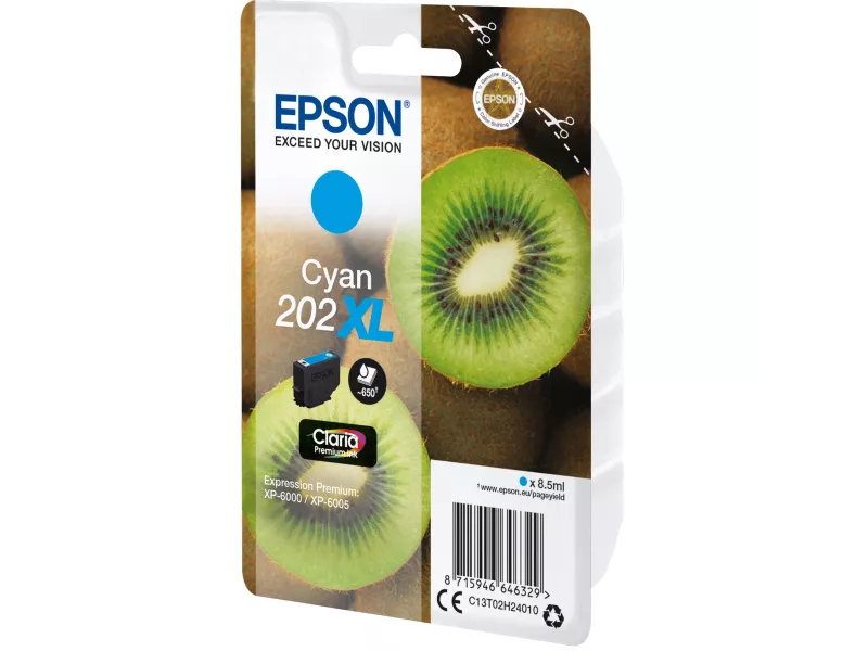Cartuccia Originale Epson T02H240 202XL (Ciano 650 pagine) Cartuccia Originale Epson T02H240 202XL (Ciano 650 pagine)
