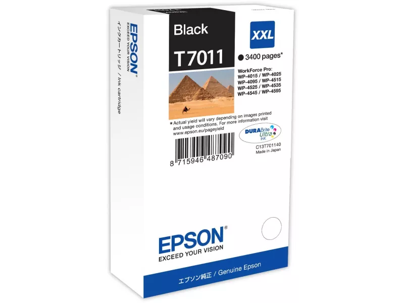Cartuccia Originale Epson T701140 (Nero 3400 pagine)