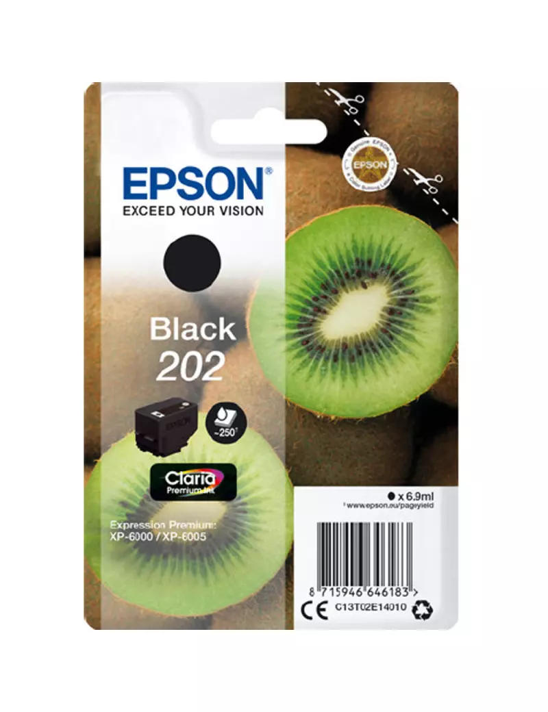 Cartuccia Originale Epson T02E140 202 (Nero 250 pagine)