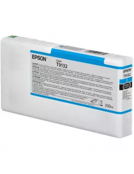 Cartuccia Originale Epson T913200 T9132 (Ciano 200 ml)