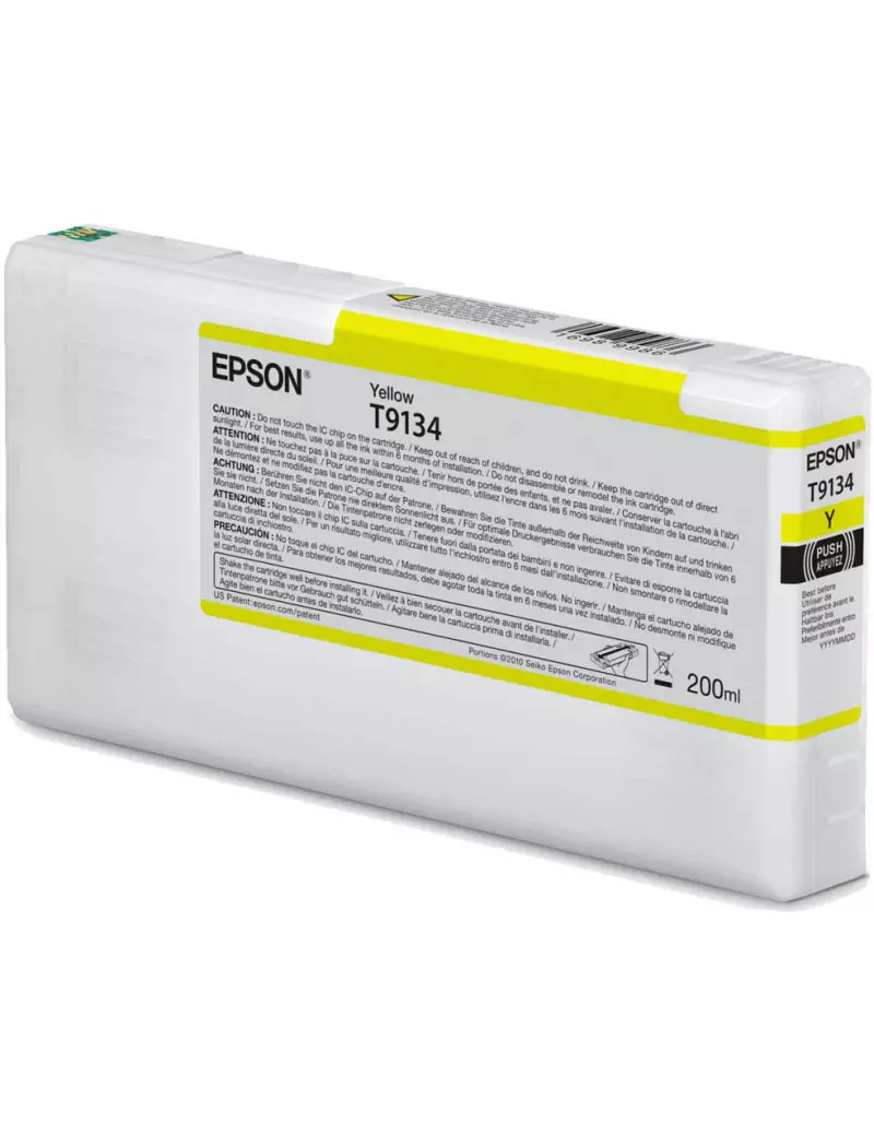 Cartuccia Originale Epson T913400 T9134 (Giallo 200 ml) Cartuccia Originale Epson T913400 T9134 (Giallo 200 ml)