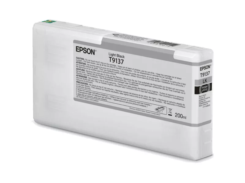 Cartuccia Originale Epson T913700 T9137 (Nero Chiaro 200 ml) Cartuccia Originale Epson T913700 T9137 (Nero Chiaro 200 ml)