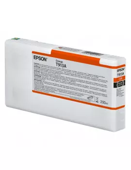 Cartuccia Originale Epson T913A00 T913A (Arancione 200 ml)