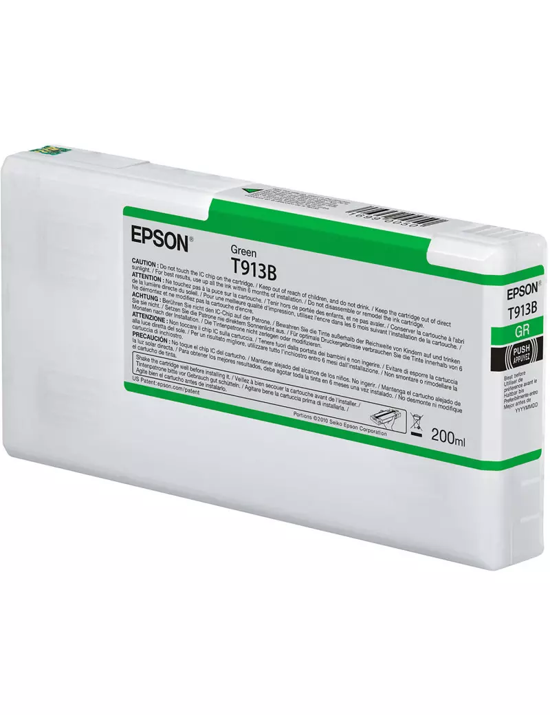 Cartuccia Originale Epson T913B00 T913B (Verde 200 ml) Cartuccia Originale Epson T913B00 T913B (Verde 200 ml)