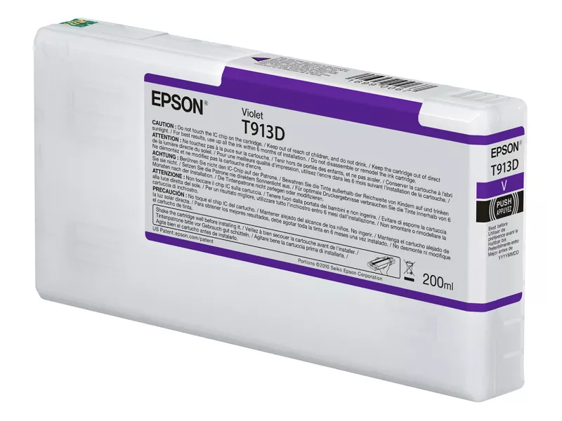 Cartuccia Originale Epson T913D00 T913D (Viola 200 ml) Cartuccia Originale Epson T913D00 T913D (Viola 200 ml)