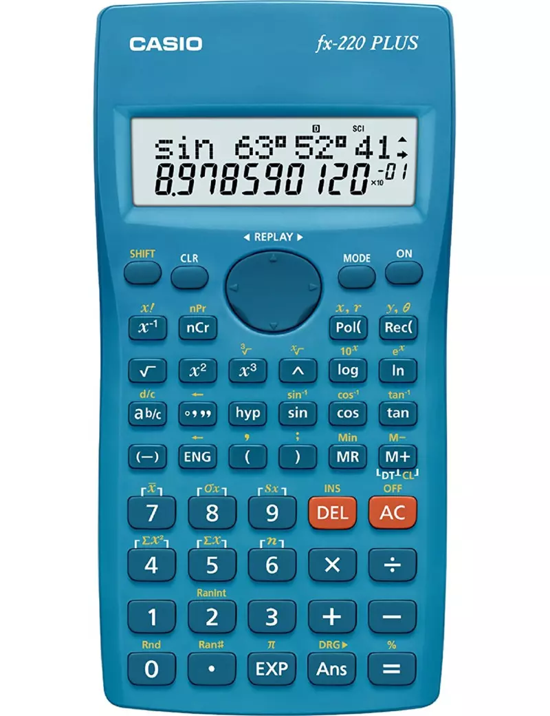 Calcolatrice Scientifica Casio FX-220-S (Azzurro) Calcolatrice Scientifica Casio FX-220-S (Azzurro)