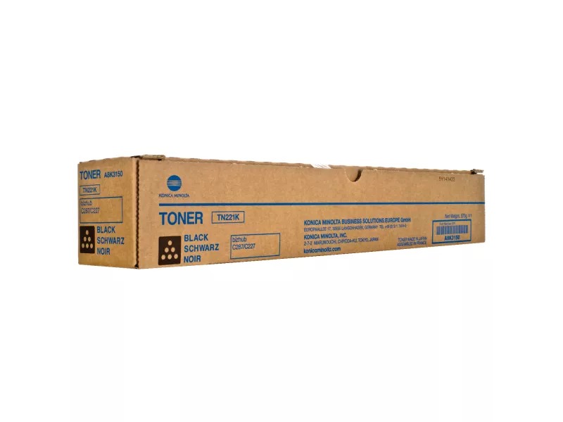 Toner Originale Konica Minolta A8K3150 TN221K (Nero 24000 pagine) Toner Originale Konica Minolta A8K3150 TN221K (Nero 24000 pagine)