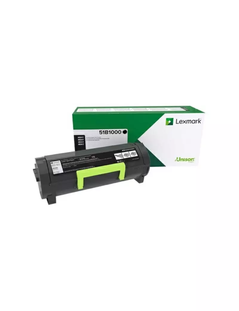 Toner Originale Lexmark 51B2000 (Nero 2500 pagine) Toner Originale Lexmark 51B2000 (Nero 2500 pagine)