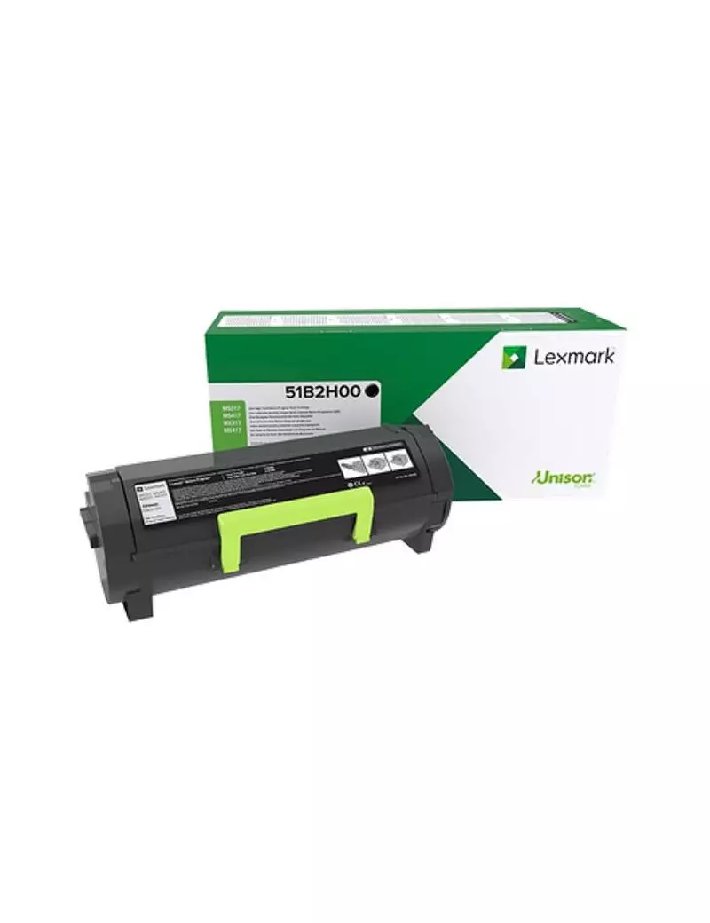 Toner Originale Lexmark 51B2X00 (Nero 20000 pagine) Toner Originale Lexmark 51B2X00 (Nero 20000 pagine)