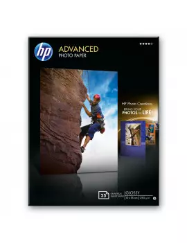 Carta Fotografica HP Advanced Q8696A - 13x18 cm - 250 g - Lucida (Conf. 25)
