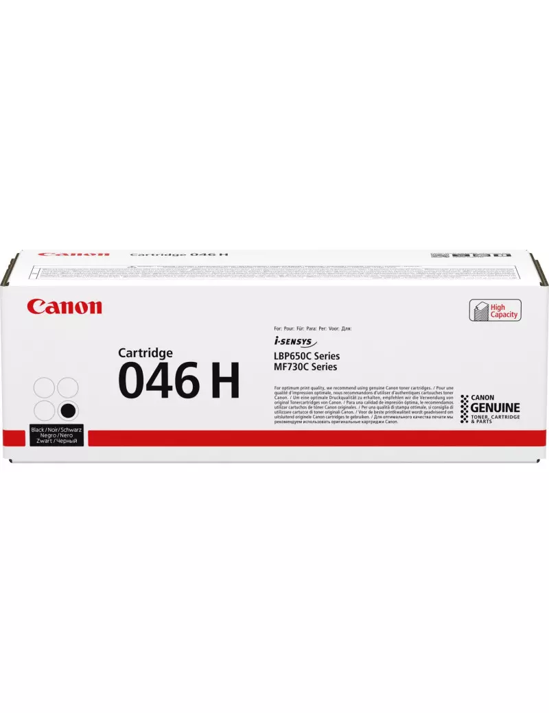 Toner Originale Canon 046hbk 1254C002 (Nero 6300 pagine) Toner Originale Canon 046hbk 1254C002 (Nero 6300 pagine)