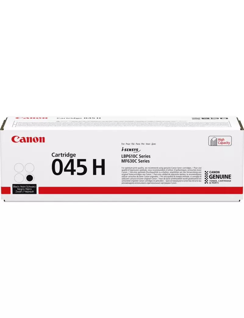 Toner Originale Canon 045hbk 1246C002 (Nero 2800 pagine) Toner Originale Canon 045hbk 1246C002 (Nero 2800 pagine)