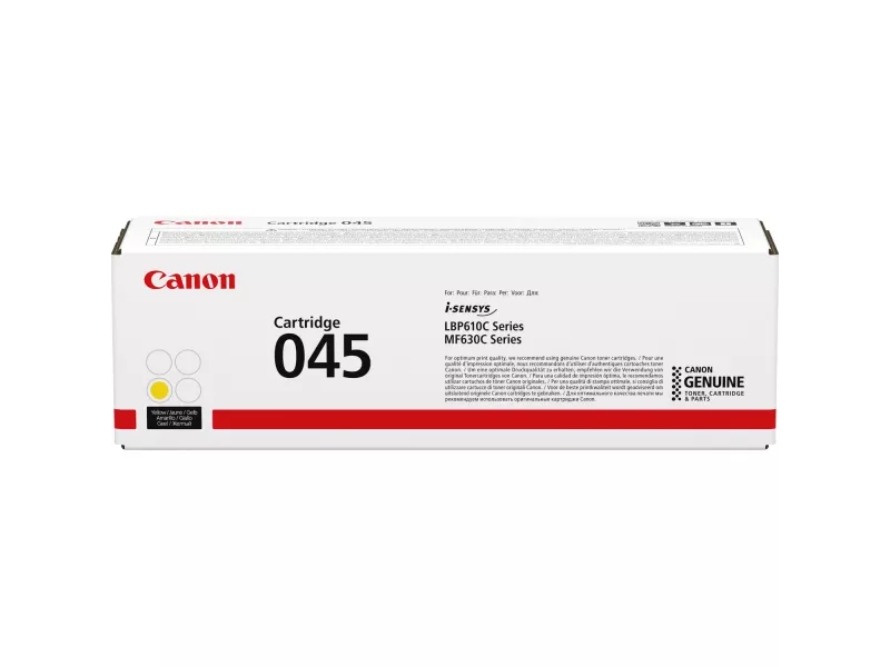 Toner Originale Canon 045y 1239C002 (Giallo 1300 pagine) Toner Originale Canon 045y 1239C002 (Giallo 1300 pagine)