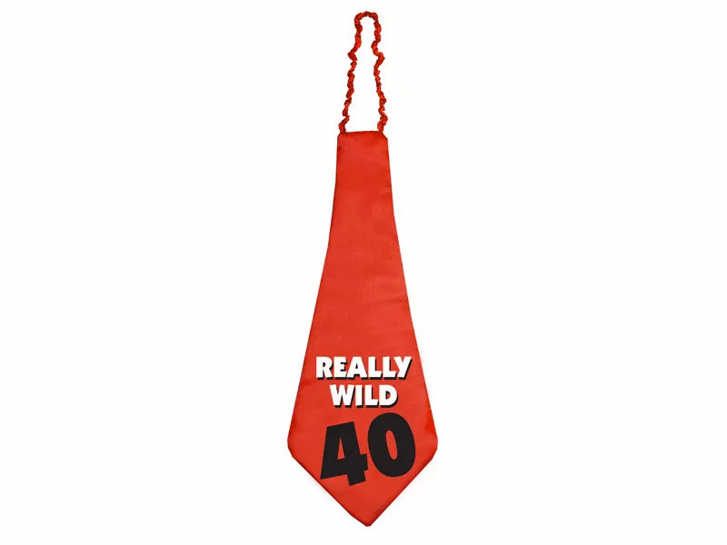 Cravatta Gigante Really Wild 40 Anni (Rosso)