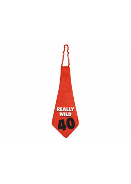 Cravatta Gigante Really Wild 40 Anni (Rosso)