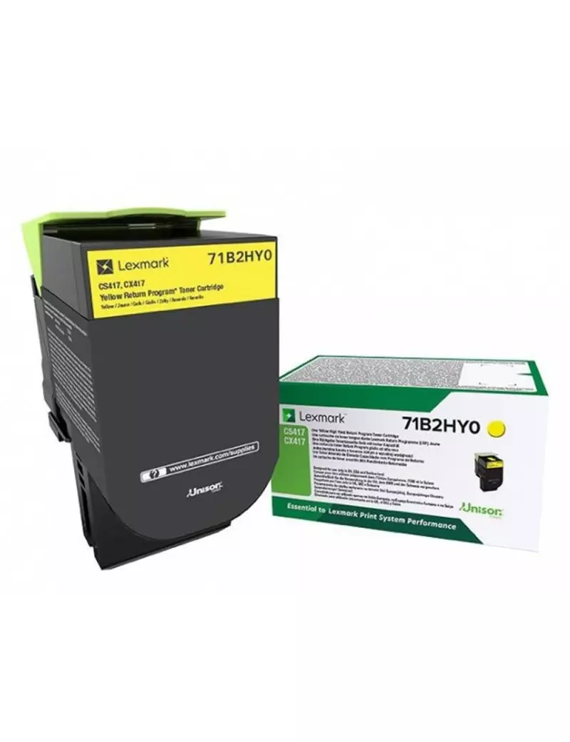 Toner Originale Lexmark 71B2HY0 (Giallo 3500 pagine)