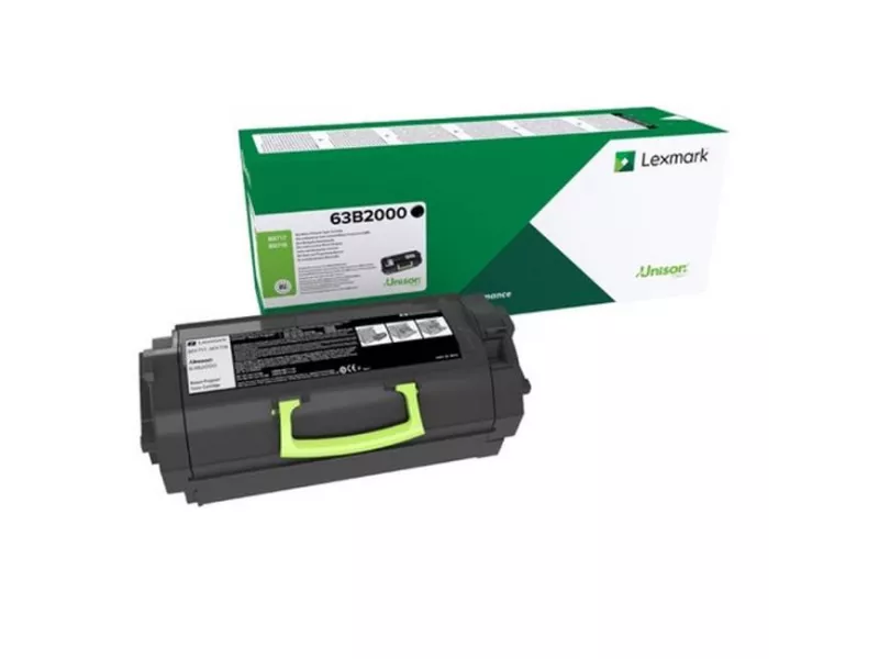 Toner Originale Lexmark 63B2000 (Nero 11000 pagine) Toner Originale Lexmark 63B2000 (Nero 11000 pagine)