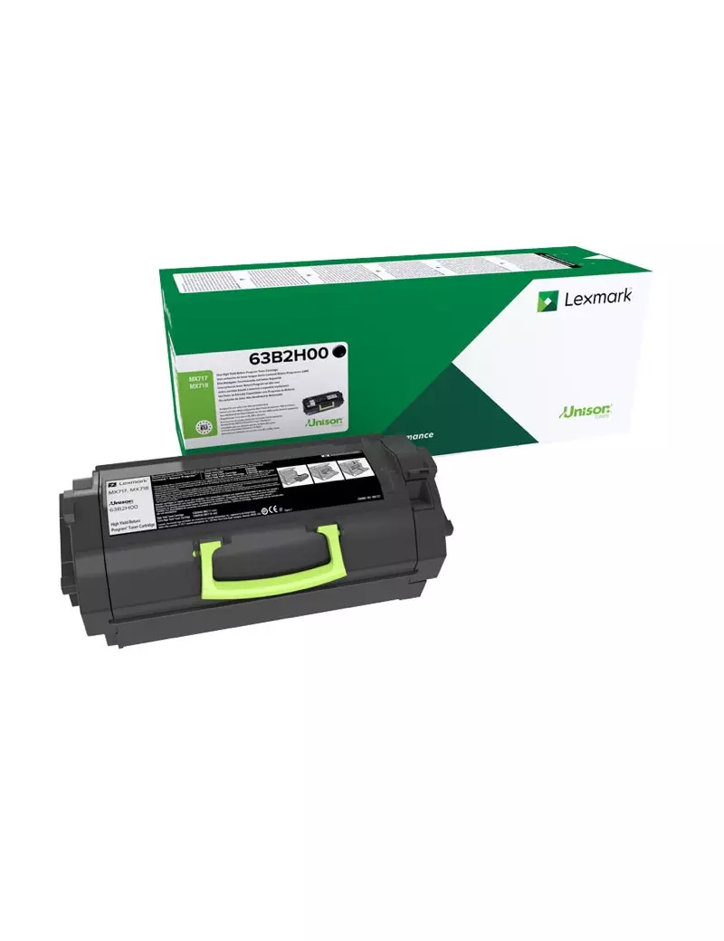 Toner Originale Lexmark 63B2H00 (Nero 25000 pagine)