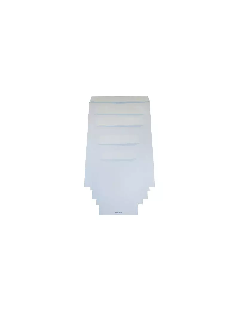 Busta a Sacco Pigna - con Strip - 19x26 cm - 80 g - 0029472 (Bianco Conf. 500)