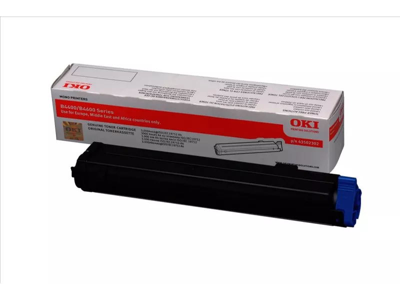 Toner Originale Oki 43502302 (Nero 3000 pagine) Toner Originale Oki 43502302 (Nero 3000 pagine)