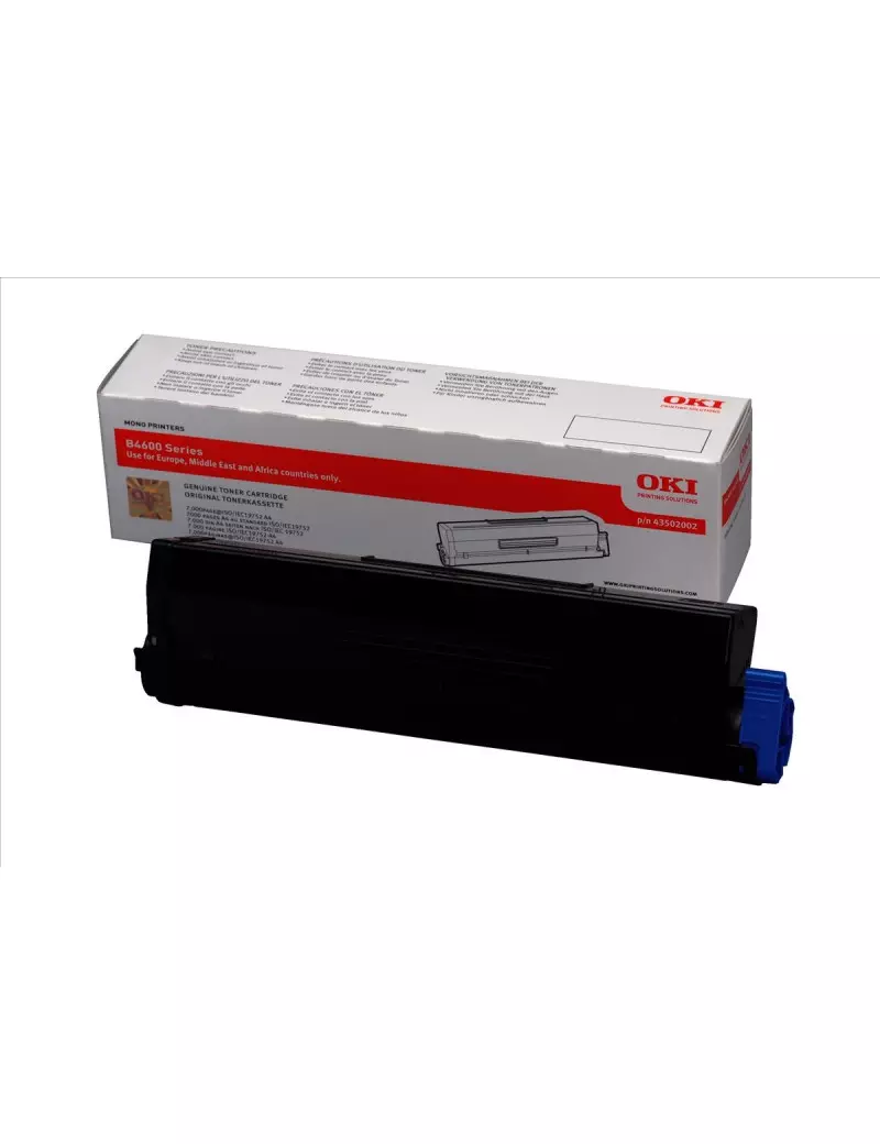 Toner Originale Oki 43502002 (Nero 7000 pagine) Toner Originale Oki 43502002 (Nero 7000 pagine)
