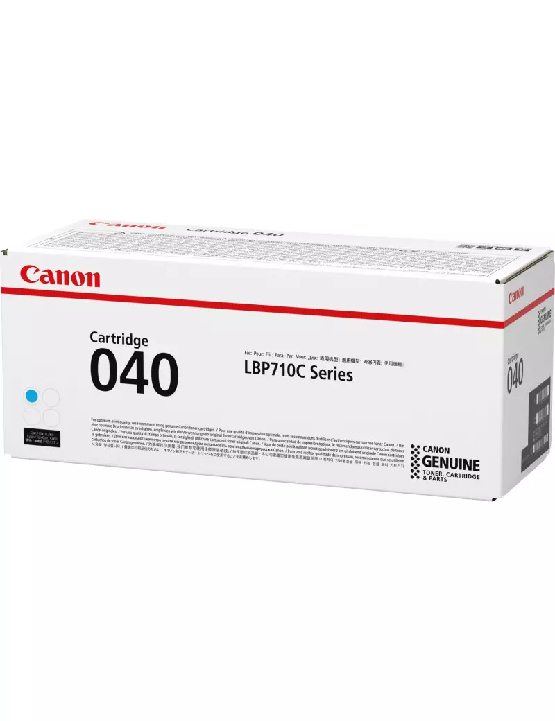 Toner Originale Canon 040c 0458C001 (Ciano 5400 pagine) Toner Originale Canon 040c 0458C001 (Ciano 5400 pagine)